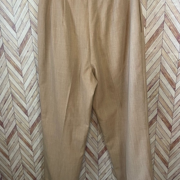 Pendleton 100% Wool Long Button Tan Suit Women Jacket Size 10 and Pants Size 12 - Picture 8 of 15